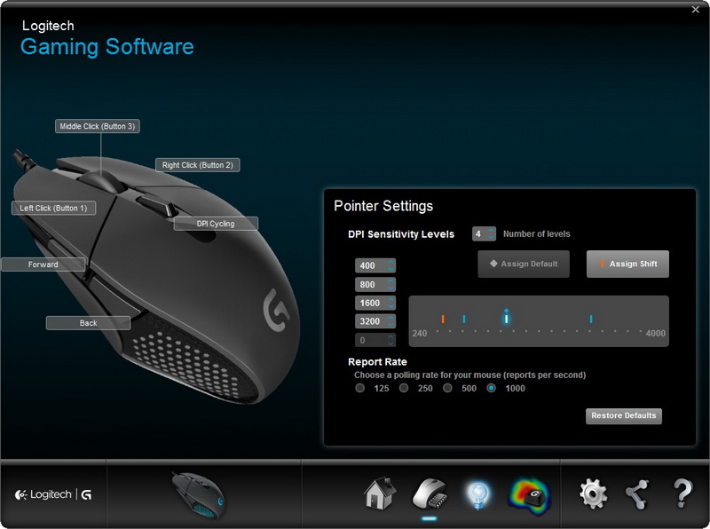 Logitech G302 Moba Gaming Mouse (1)