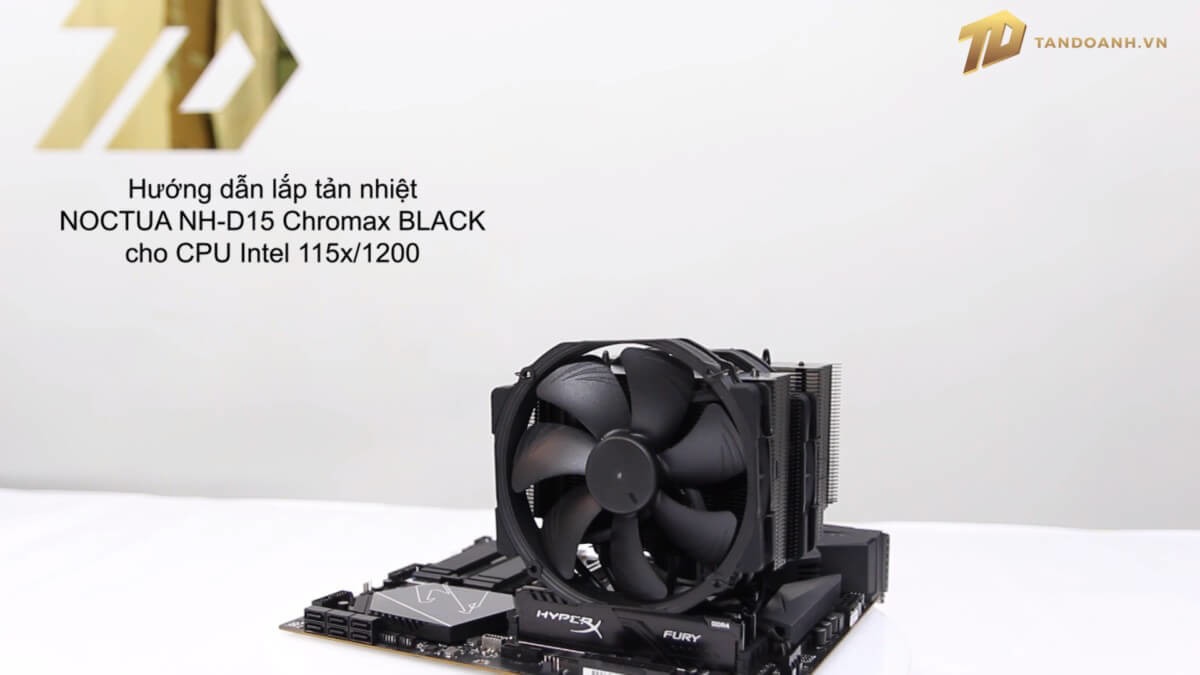 Tân Doanh hướng dẫn lắp tản nhiệt Noctua NH-D15 Chromax Black CPU Cooler