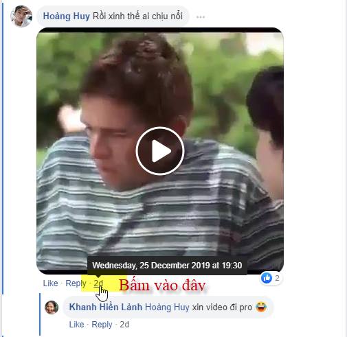 Cách tải video bình luận trên Facebook