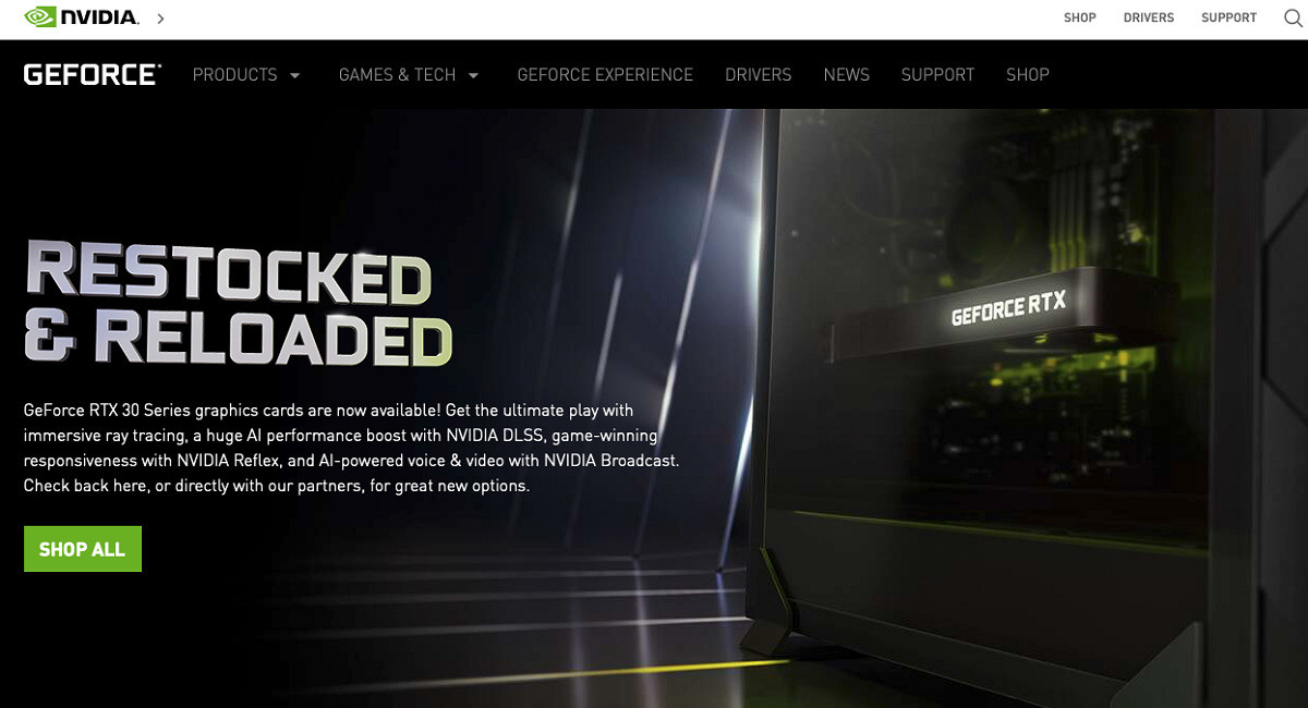 Nvidia RTX 3000 Restocked & Reloaded