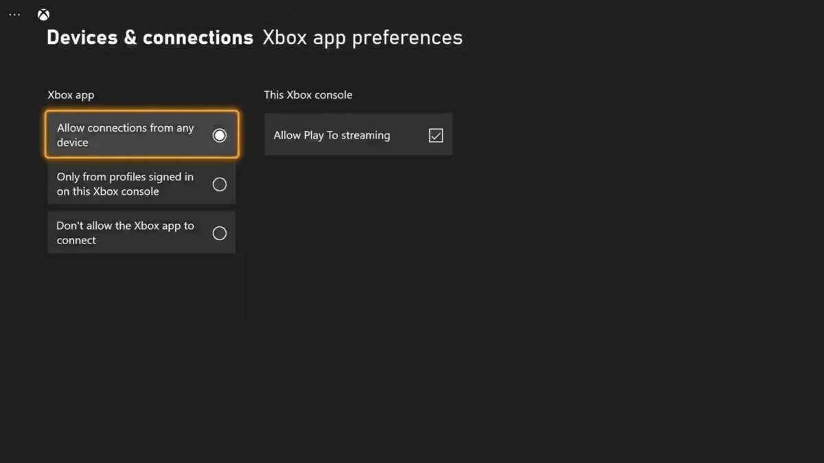 xbox app preferences