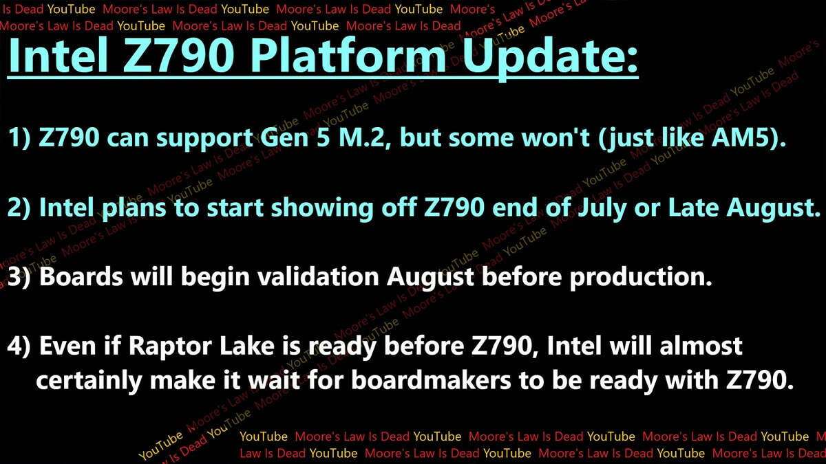 Intel Z790 rumour