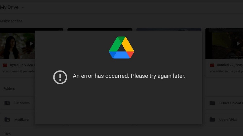 Google Drive Error