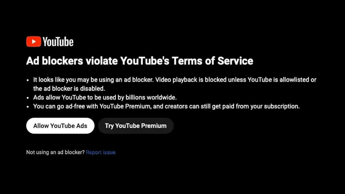 Youtube chặn quảng cáo