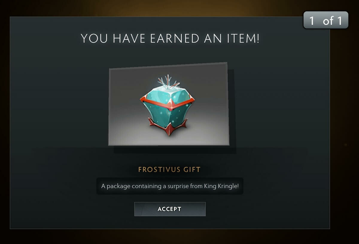 dota 2 Frostivus Gift