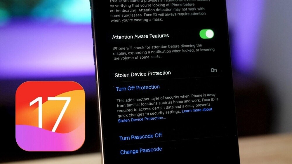 Stolen Device Protection iOS 17