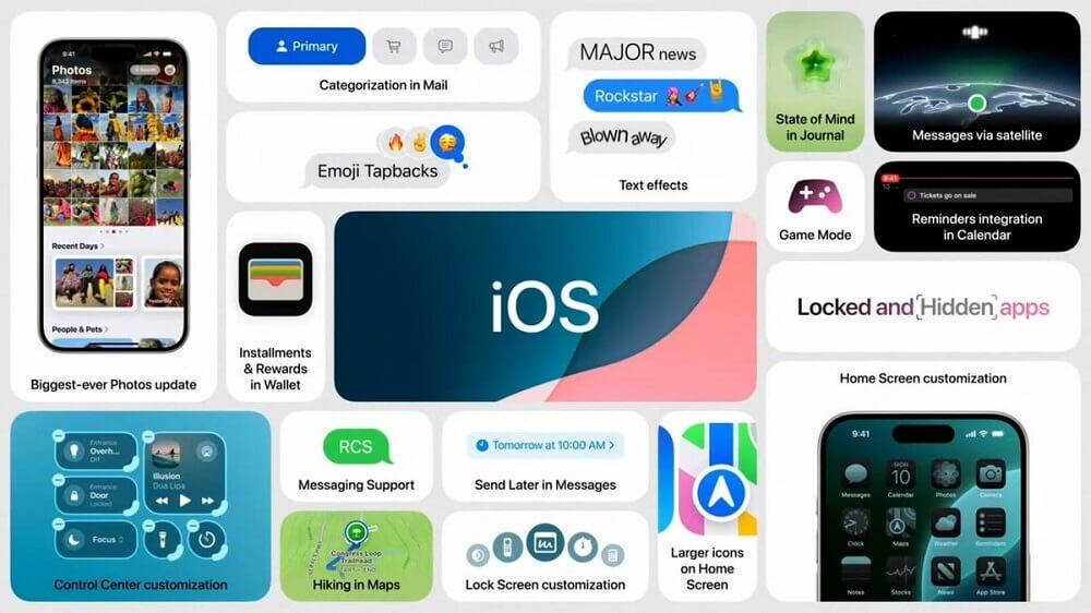 iOS 18 new features