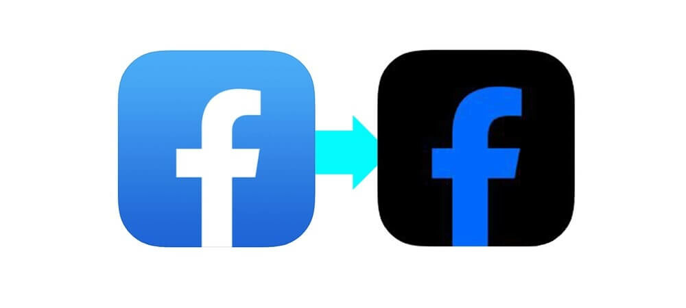 facebook icon turn black