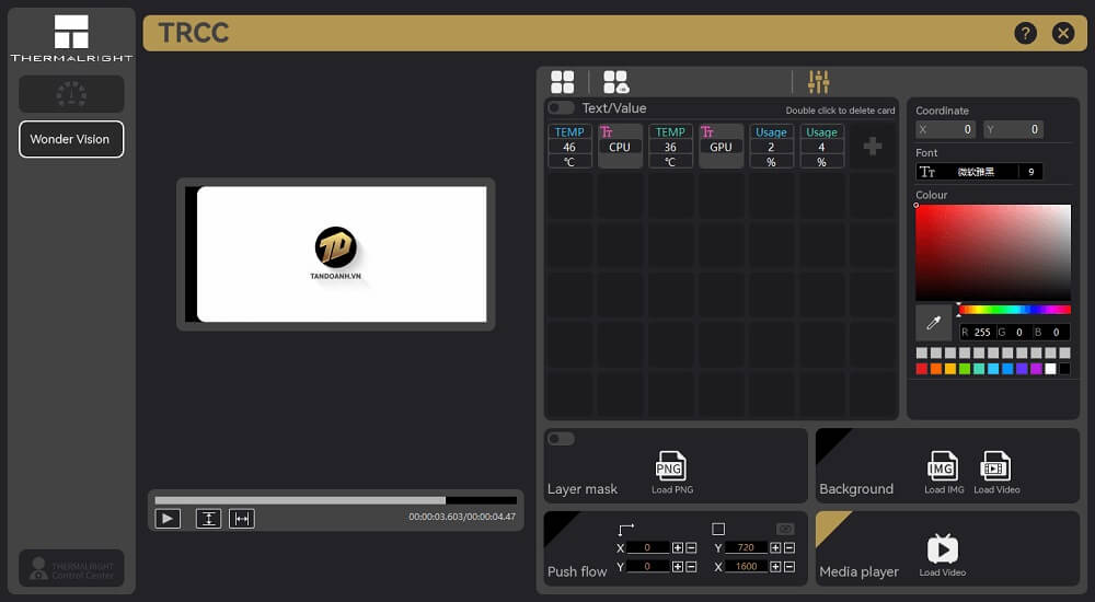 Thermalright Wonder Vision 360 UB ARGB BLACK - AIO CPU Cooler