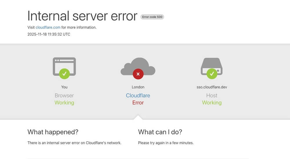 Cloudflare sập