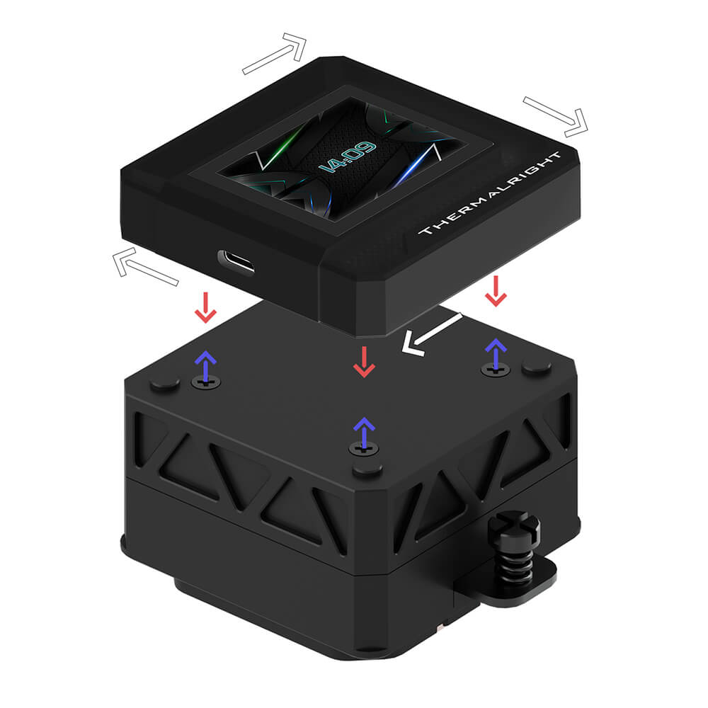 Thermalright Frozen Warframe SE ARGB BLACK H2 Thermalright Frozen Warframe 360 SE ARGB BLACK - AIO CPU Cooler