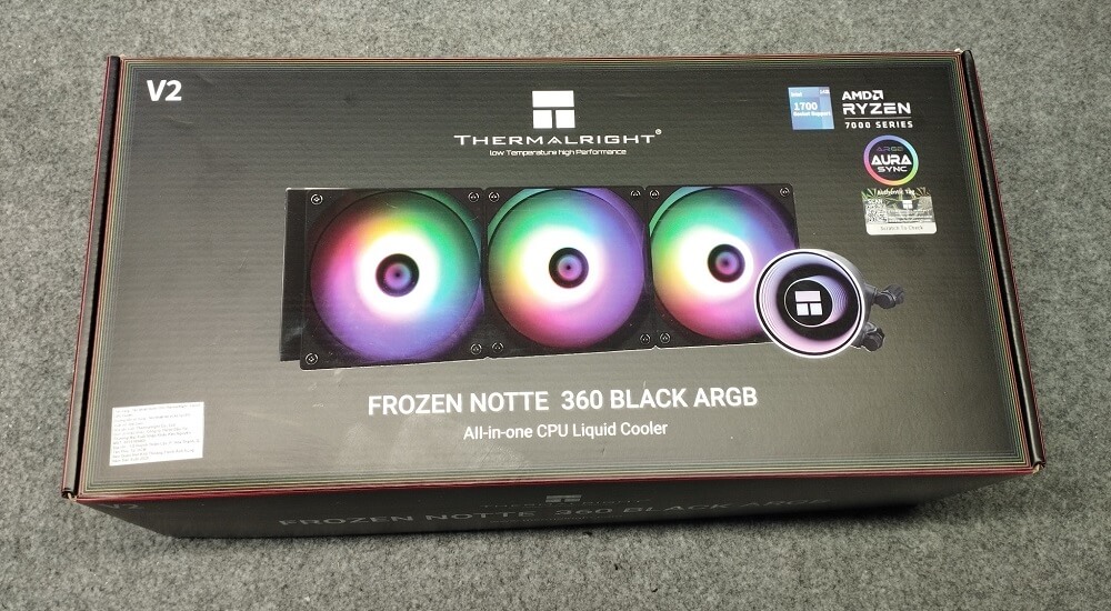 Thermalright Frozen Notte 360 BLACK ARGB V2- AIO CPU Cooler