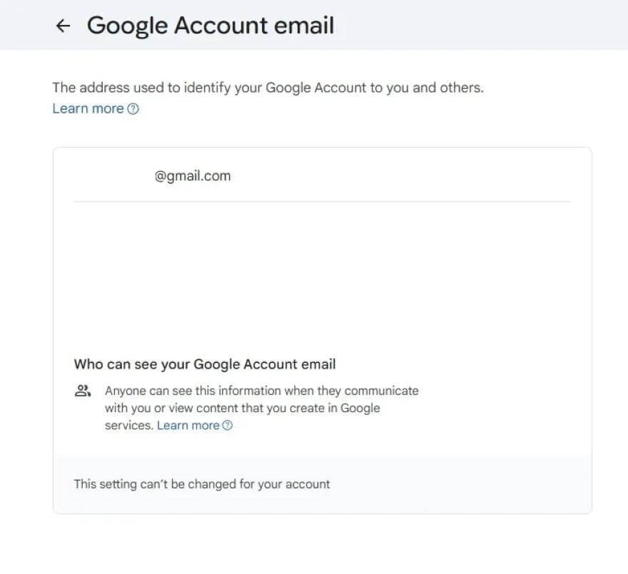 kích hoạt tính năng đổi gmail