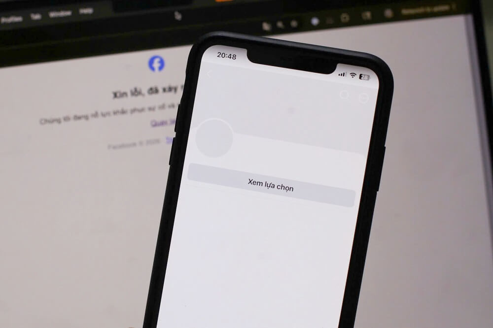 Facebook báo lỗi không thể tải trang