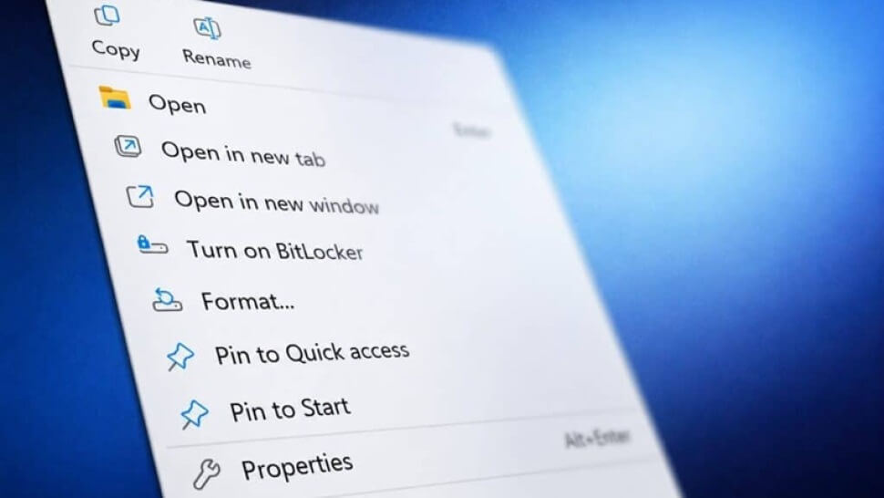 Windows 11 menu chuột phải