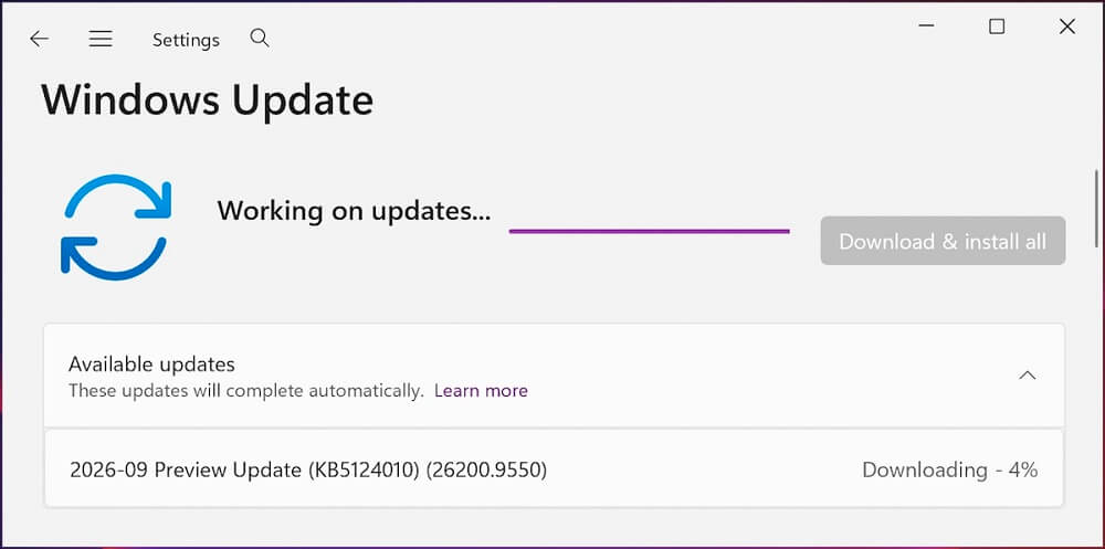 Windows 11 KB5124010 update
